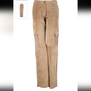Wilsons Leather tan brown suede cargo pants size 8